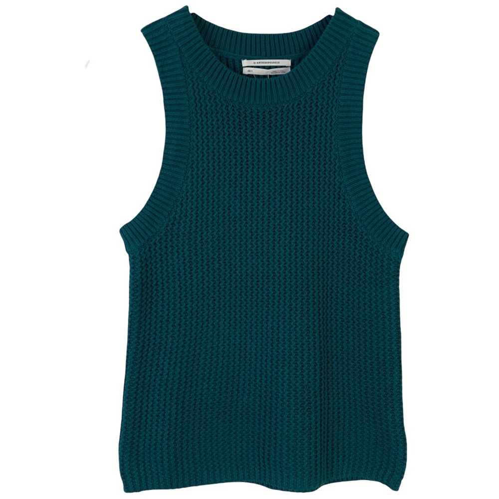 Anthropologie knit textured tank top women’s Size XSmall - Picture 3 of 12